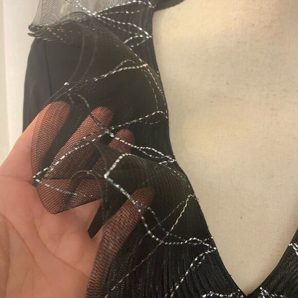 Samy Gicherman couture black blouse, M - Picture 2 of 9